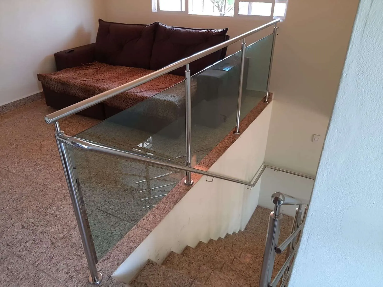 Corrimão e guarda corpo — obra da Arte Inox Design